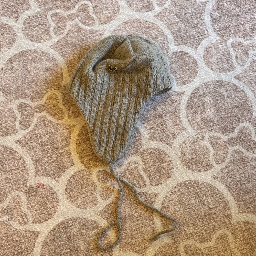 Lacoste Gray Knit Women's Hat